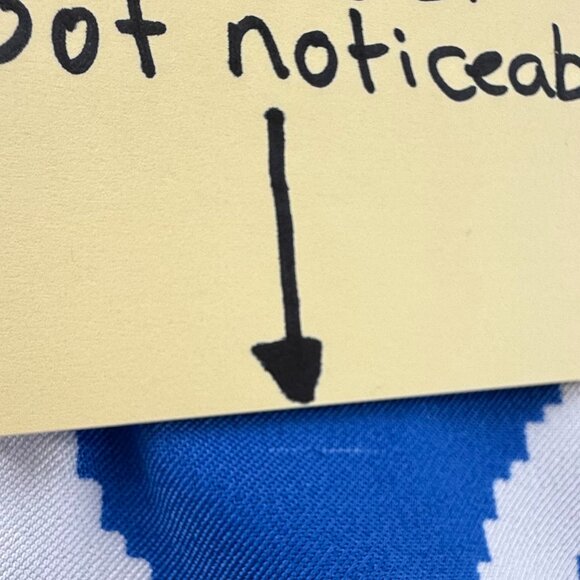 ALYX Sheath Dress Geometric Blue & White Sleeveless Boat Neck Size 8 Work Office - Picture 13 of 14